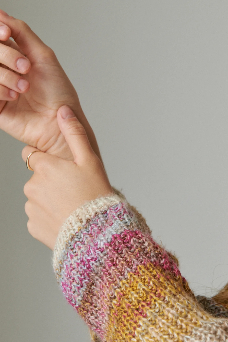 V NECK OMBRE CARDIGAN, image 6