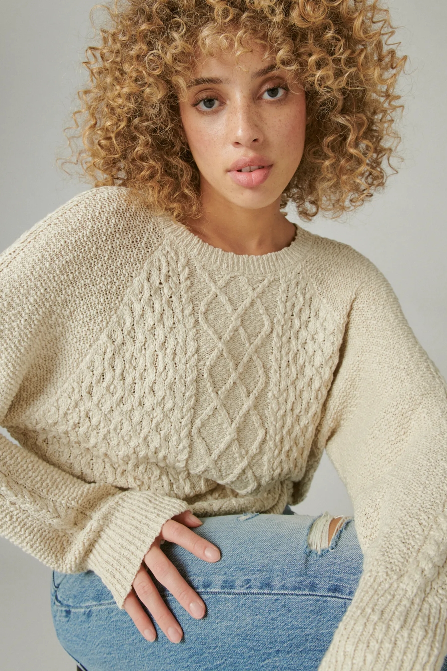 CABLE CREW SWEATER, image 6