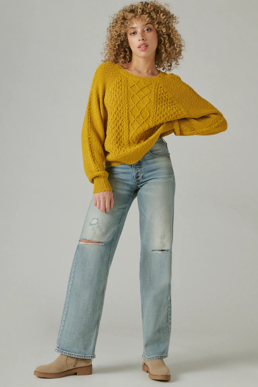 CABLE CREW SWEATER, image 2