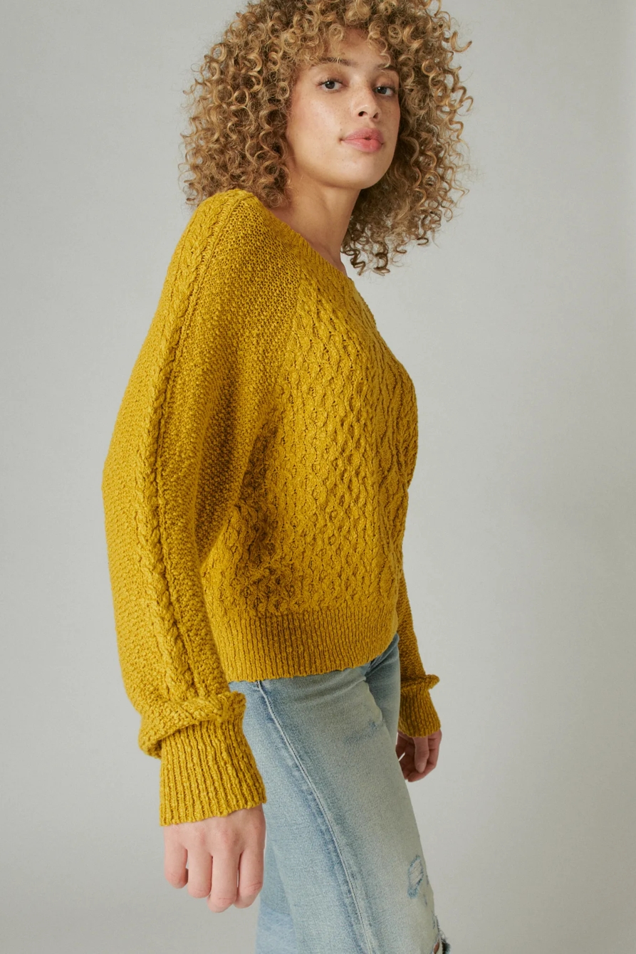 CABLE CREW SWEATER, image 3