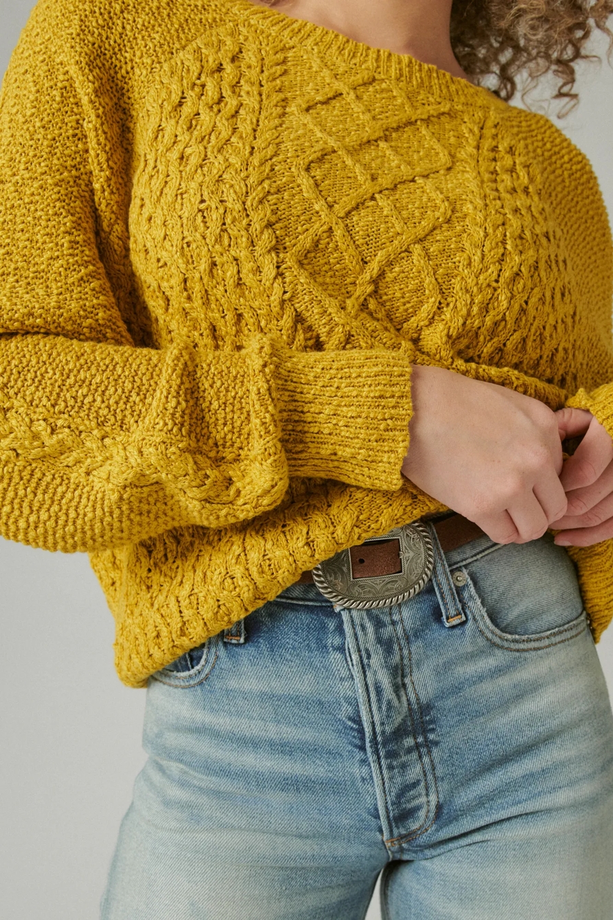 CABLE CREW SWEATER, image 5