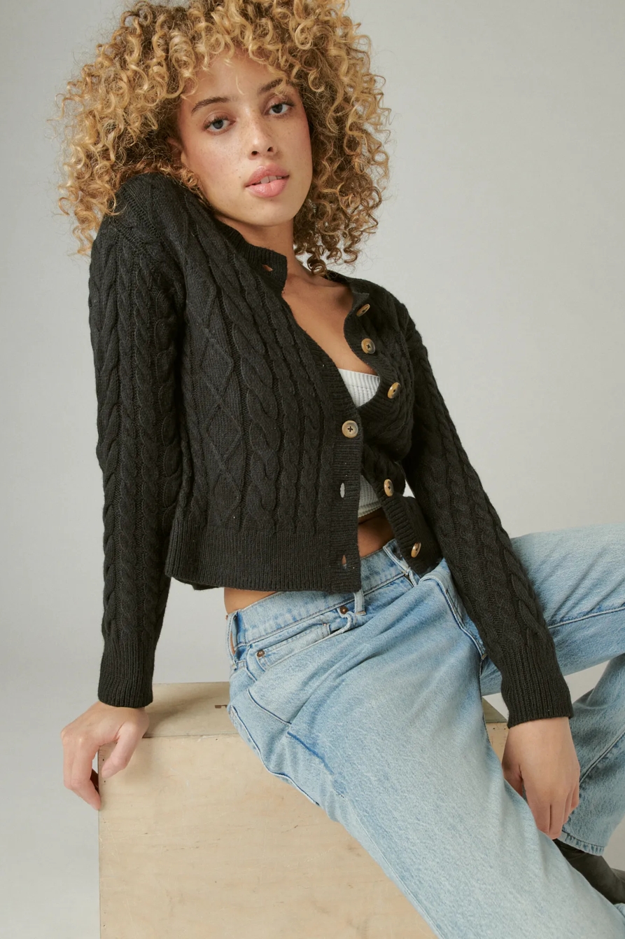 CABLE CARDIGAN TOP, image 6