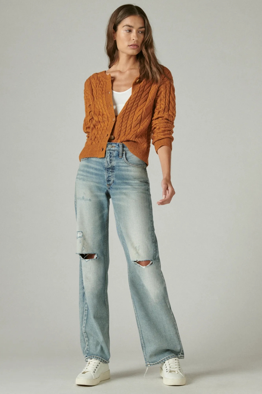 CABLE CARDIGAN TOP, image 2