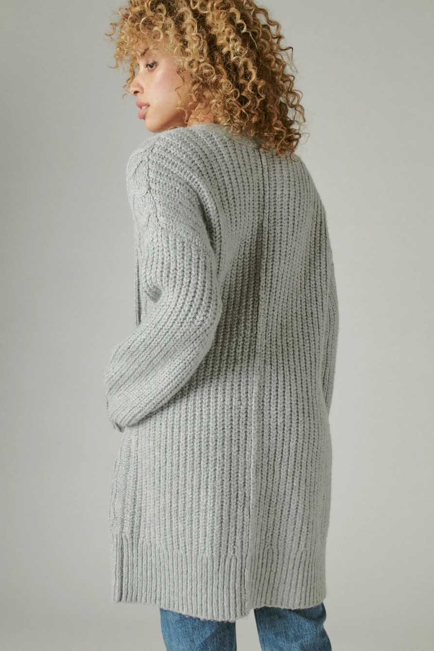 CABLE OPEN CARDIGAN, image 4