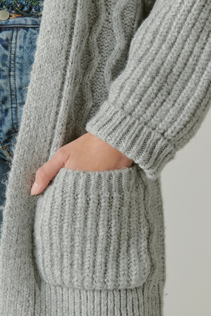 CABLE OPEN CARDIGAN, image 5