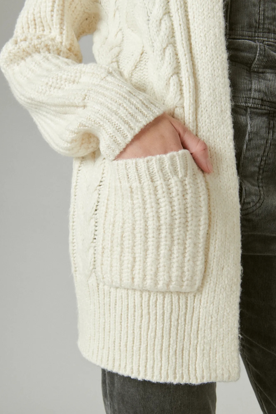 CABLE OPEN CARDIGAN, image 5