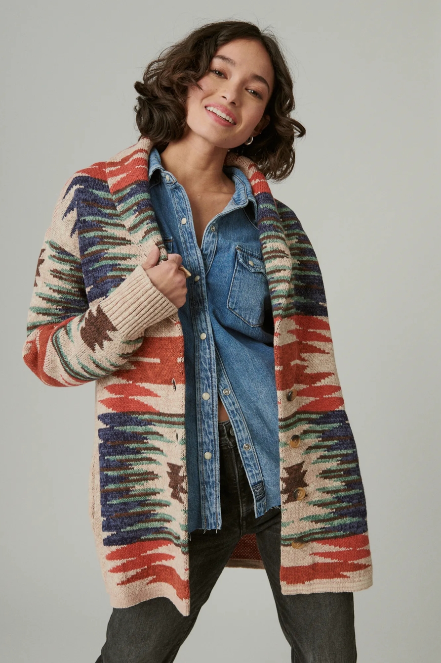 SOUTHWESTERN SWEATER CARDIGAN, image 2