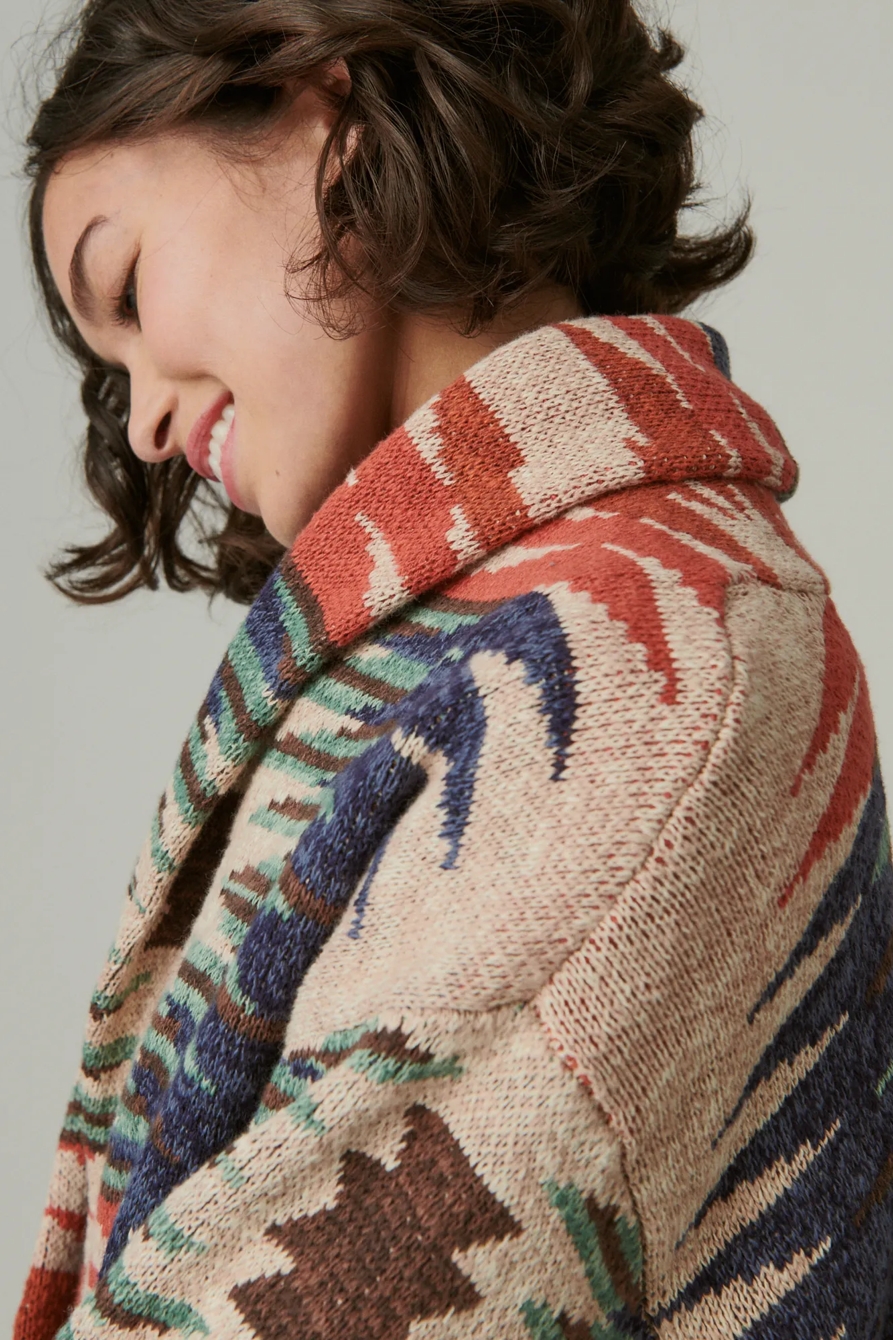 SOUTHWESTERN SWEATER CARDIGAN, image 4