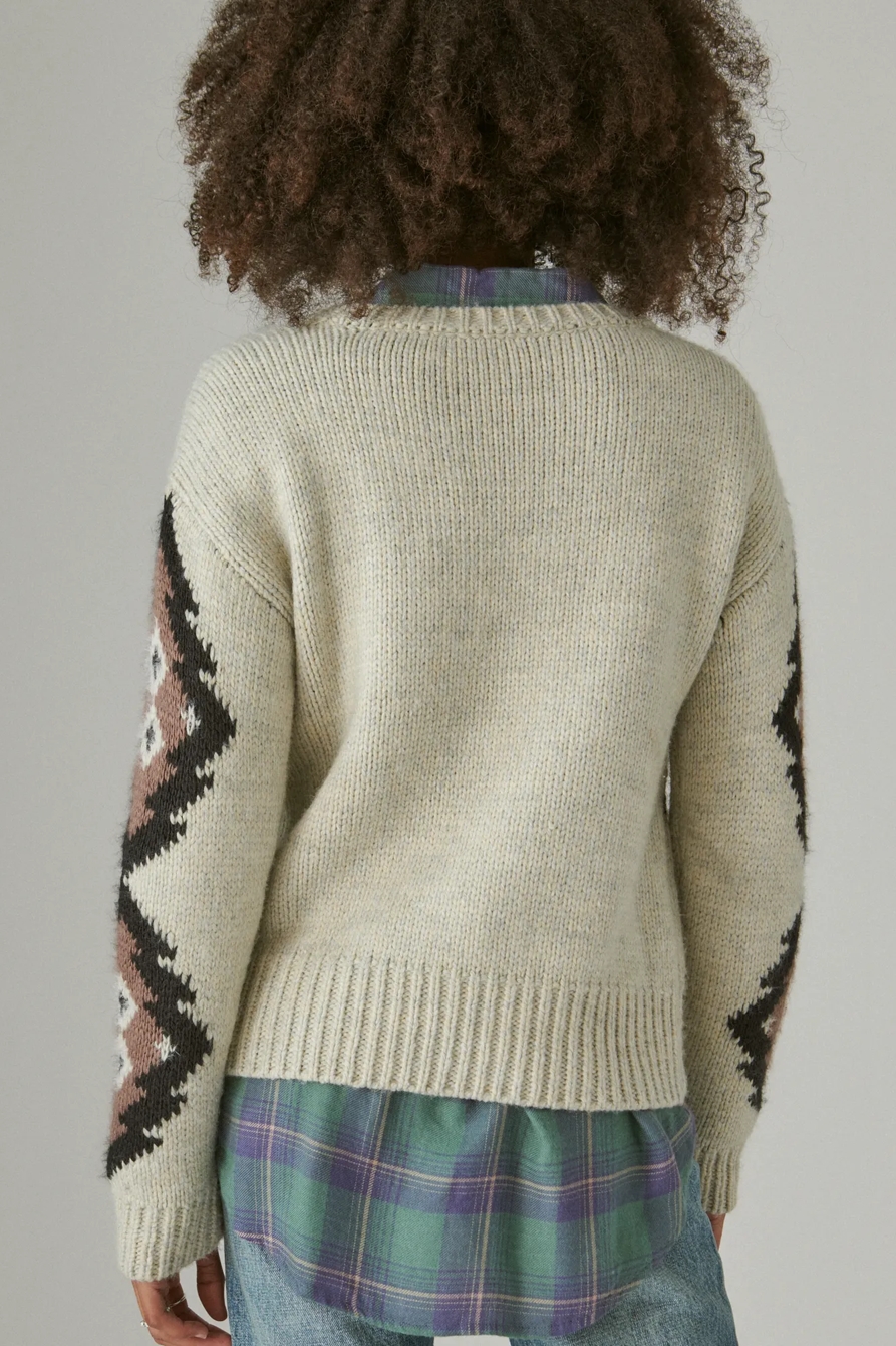 AZTEC CREW SWEATER, image 4