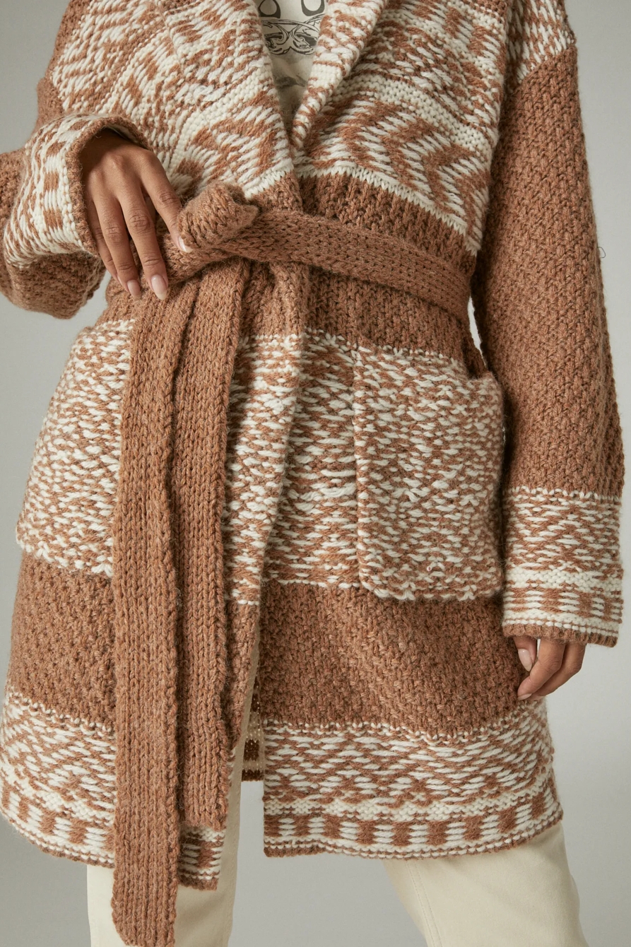 FAIRISLE SWEATER COATIGAN, image 5