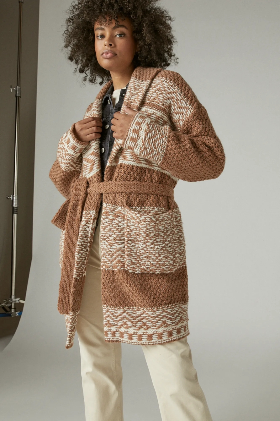 FAIRISLE SWEATER COATIGAN, image 6