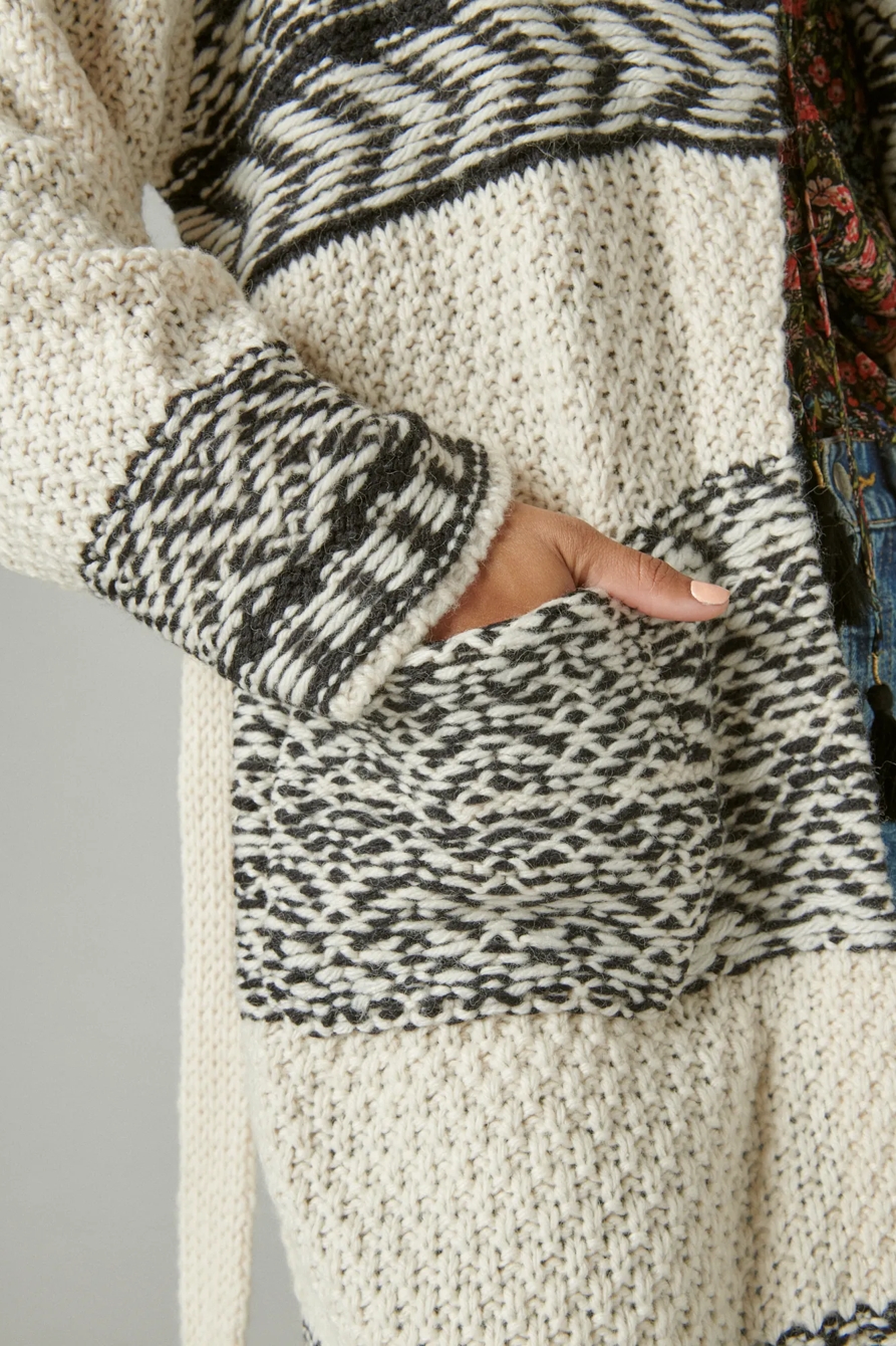 FAIRISLE SWEATER COATIGAN, image 5