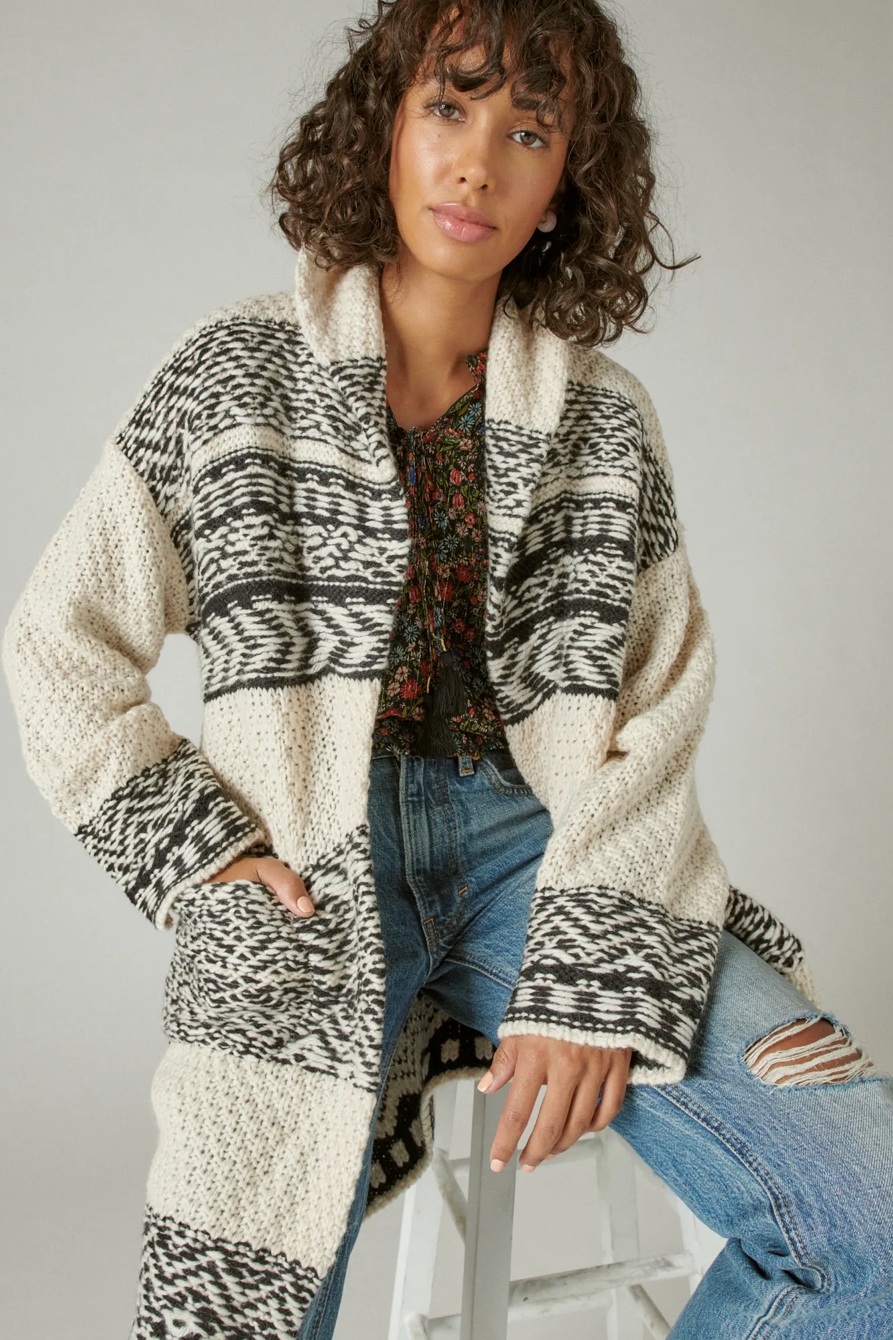 FAIRISLE SWEATER COATIGAN, image 6