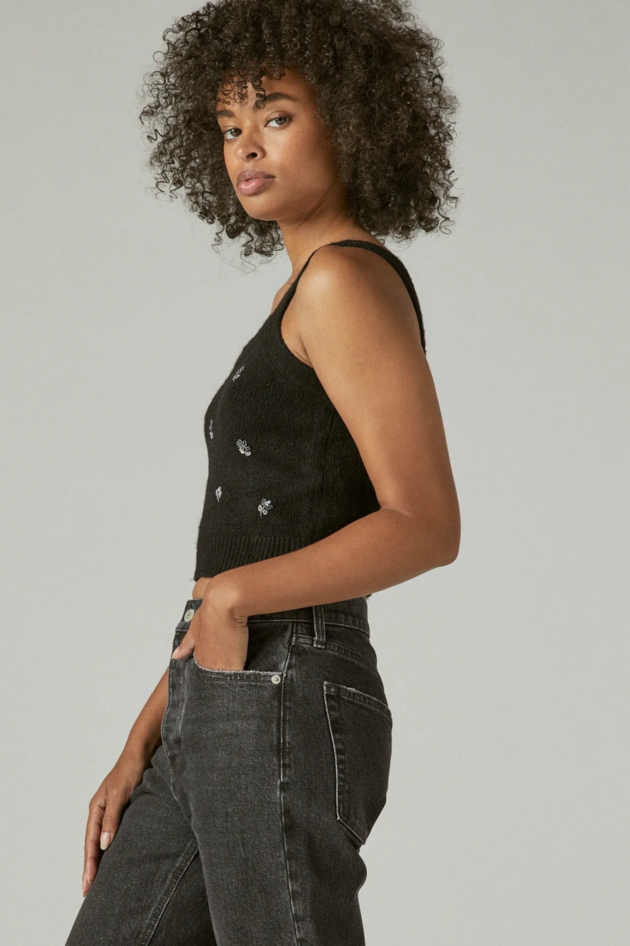 BEADED SWEATER TANK, image 3