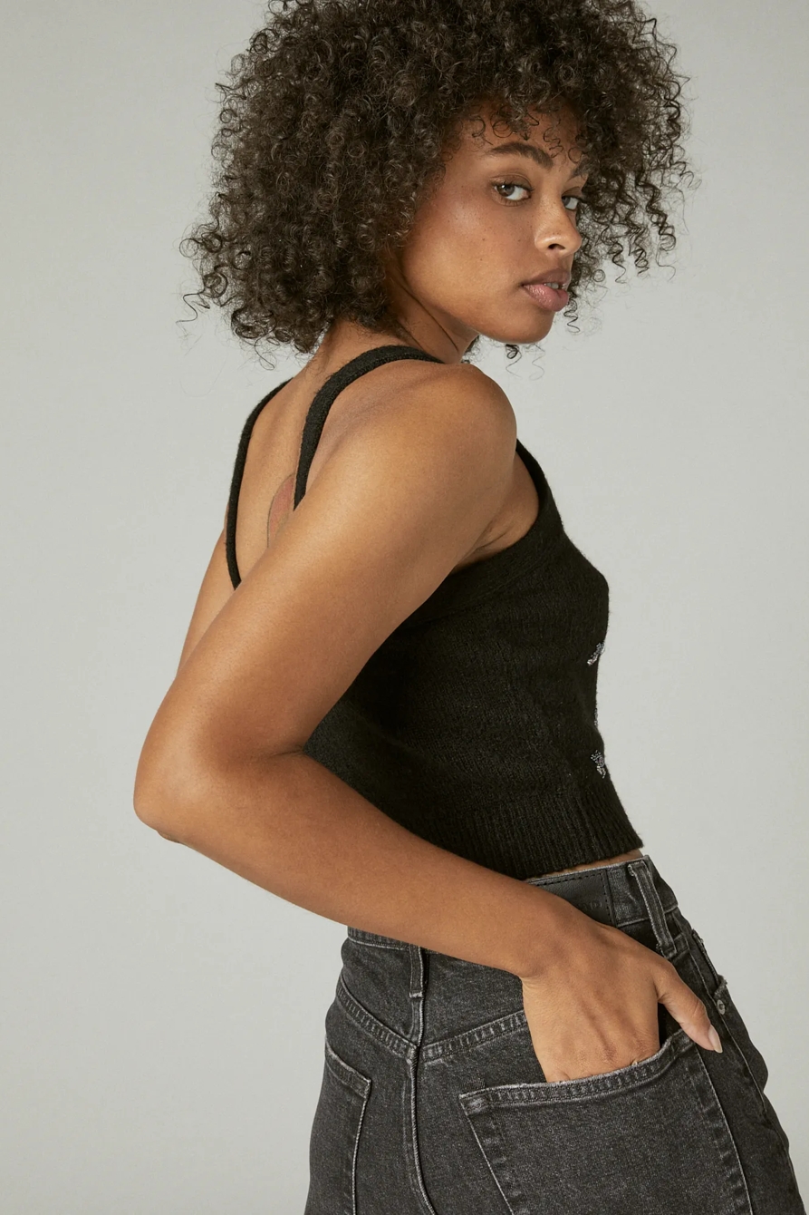BEADED SWEATER TANK, image 4