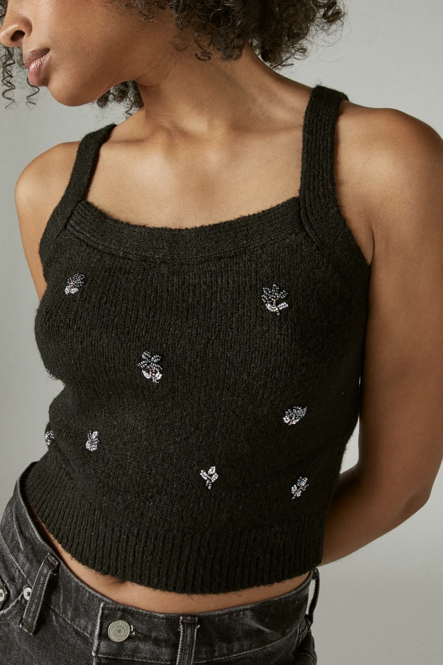 BEADED SWEATER TANK, image 5
