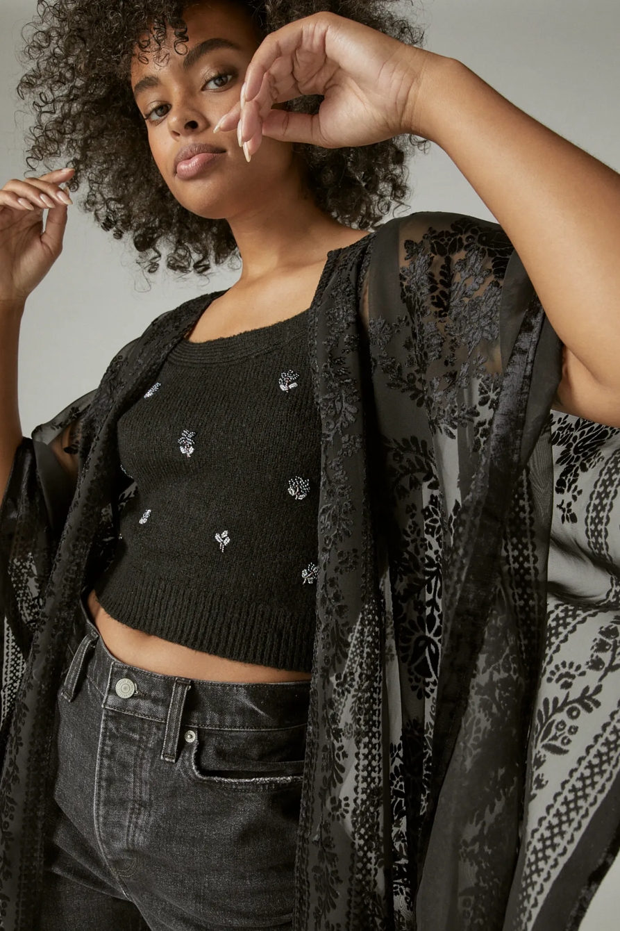 BEADED SWEATER TANK, image 6