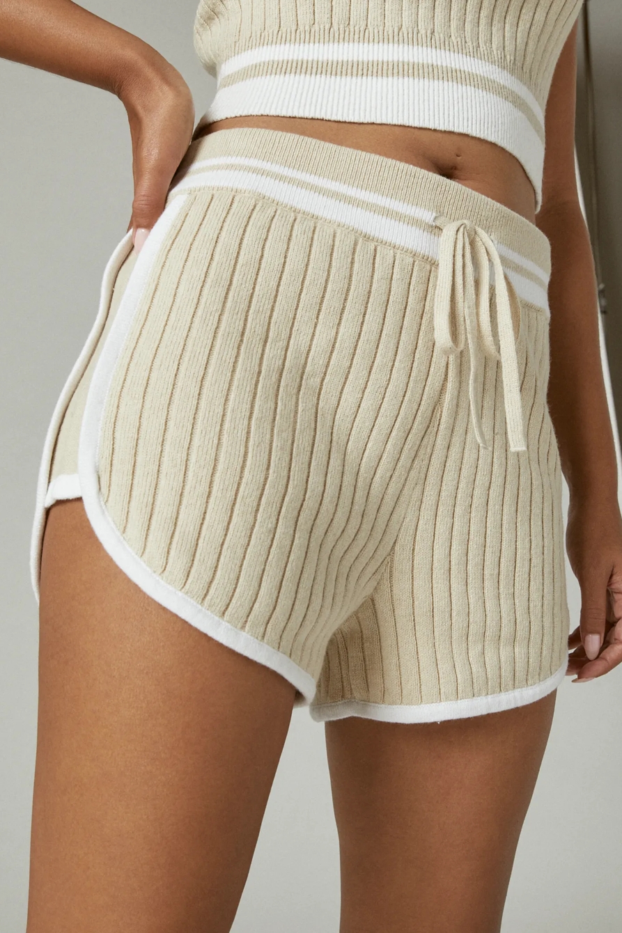 KNIT RIB DOLPHIN SHORT, image 6