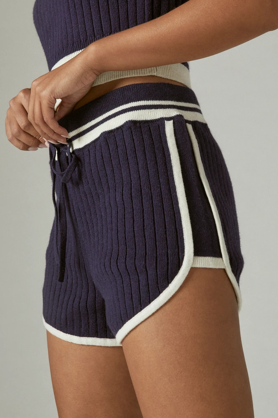 KNIT RIB DOLPHIN SHORT, image 6
