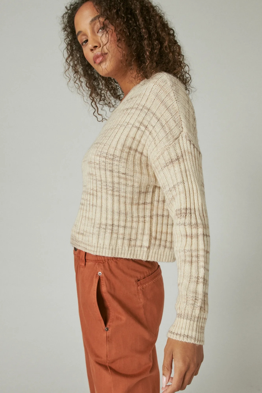 SPACEDYE BOXY SWEATER, image 3