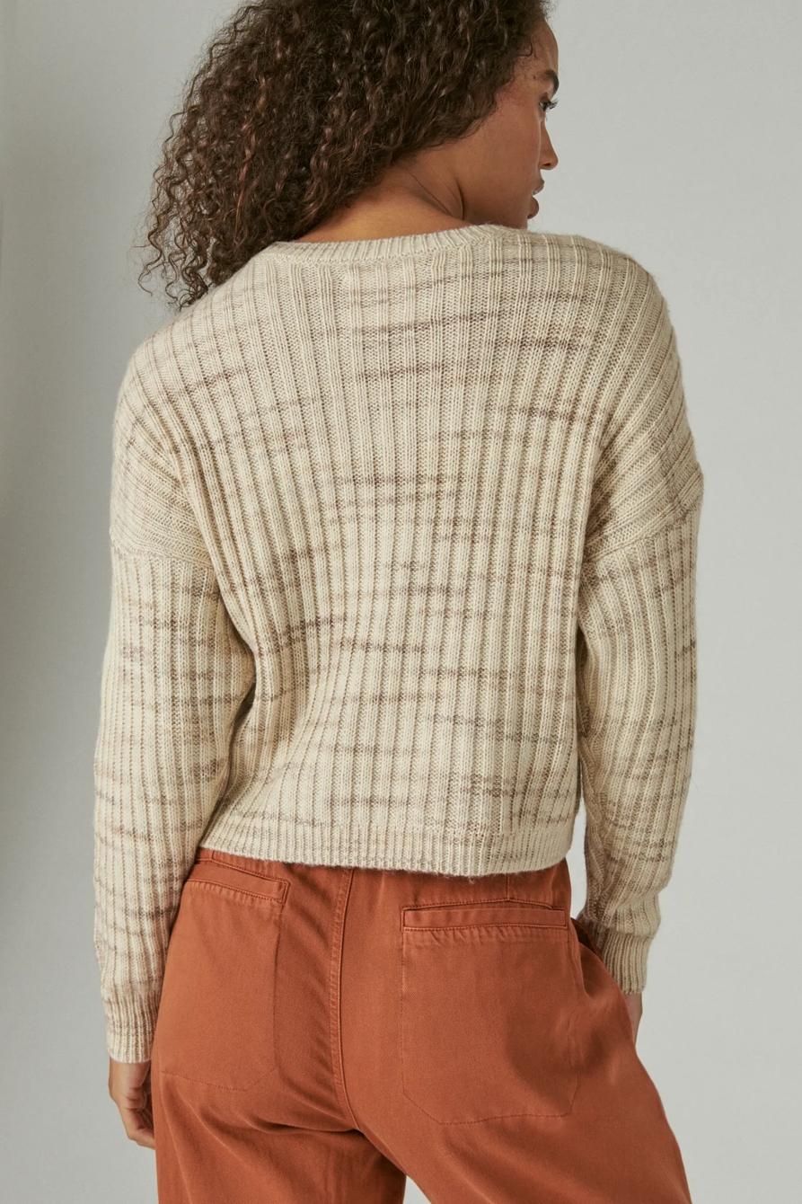 SPACEDYE BOXY SWEATER, image 4