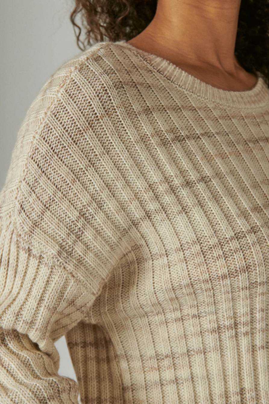SPACEDYE BOXY SWEATER, image 5