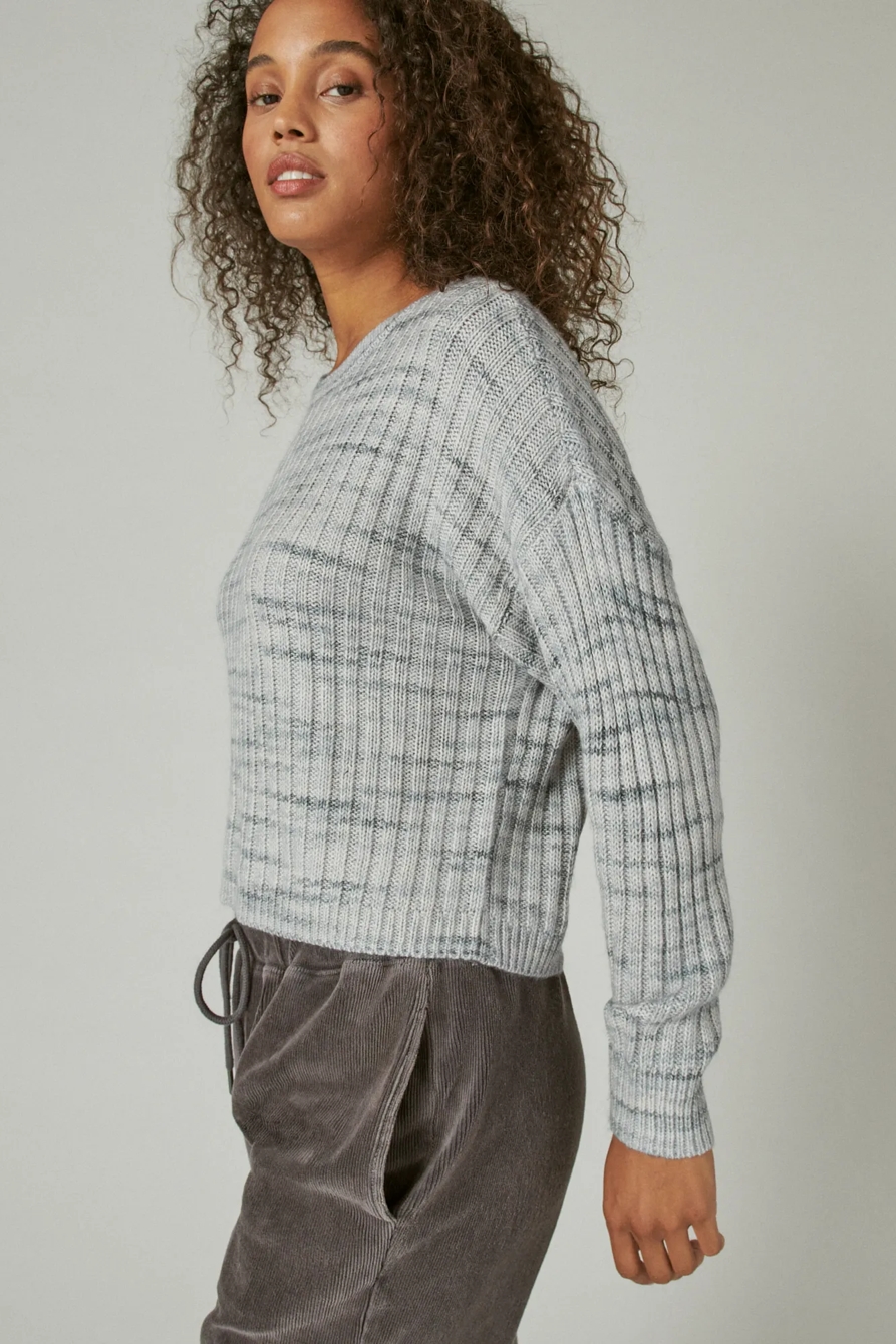 SPACEDYE BOXY SWEATER, image 3