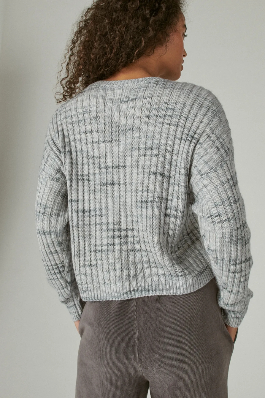 SPACEDYE BOXY SWEATER, image 4