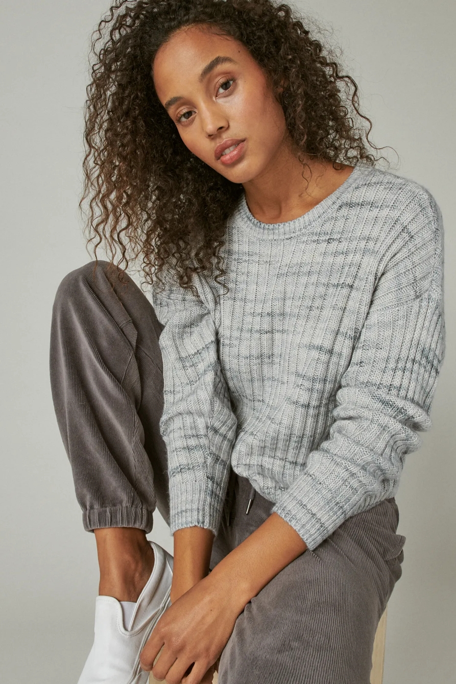 SPACEDYE BOXY SWEATER, image 6