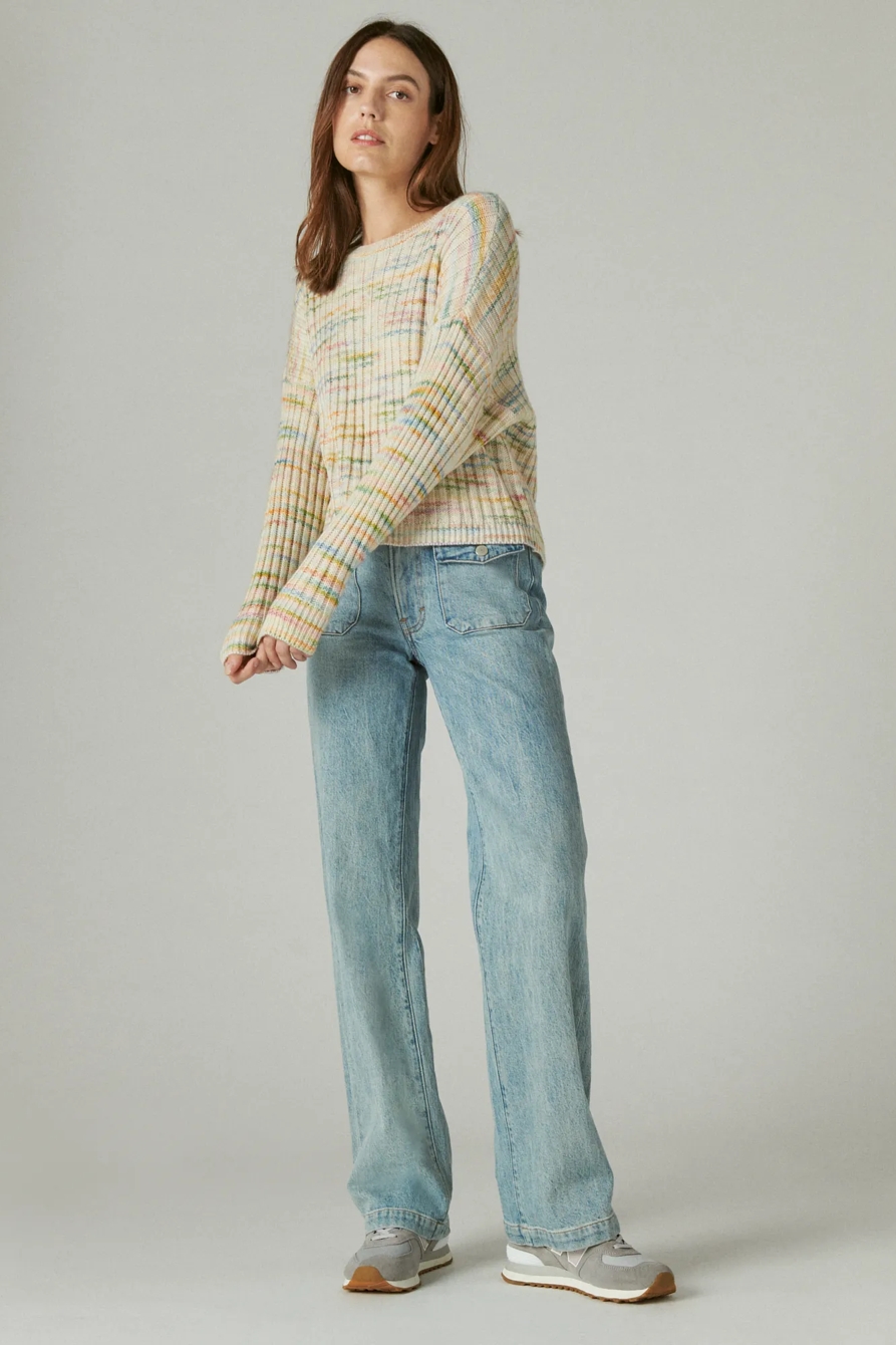 SPACEDYE BOXY SWEATER, image 2