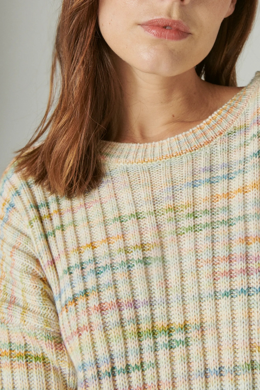 SPACEDYE BOXY SWEATER, image 5