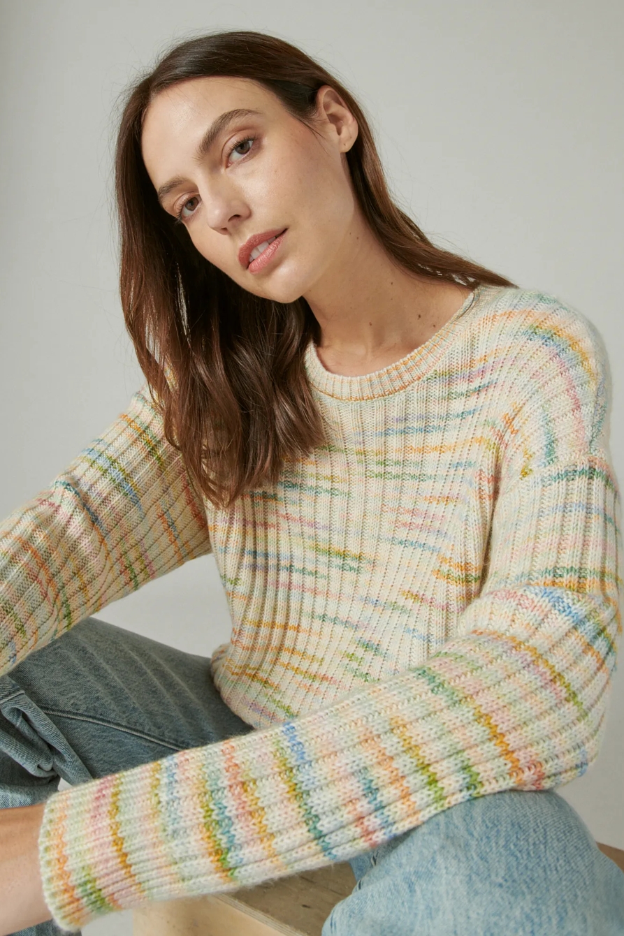 SPACEDYE BOXY SWEATER, image 6