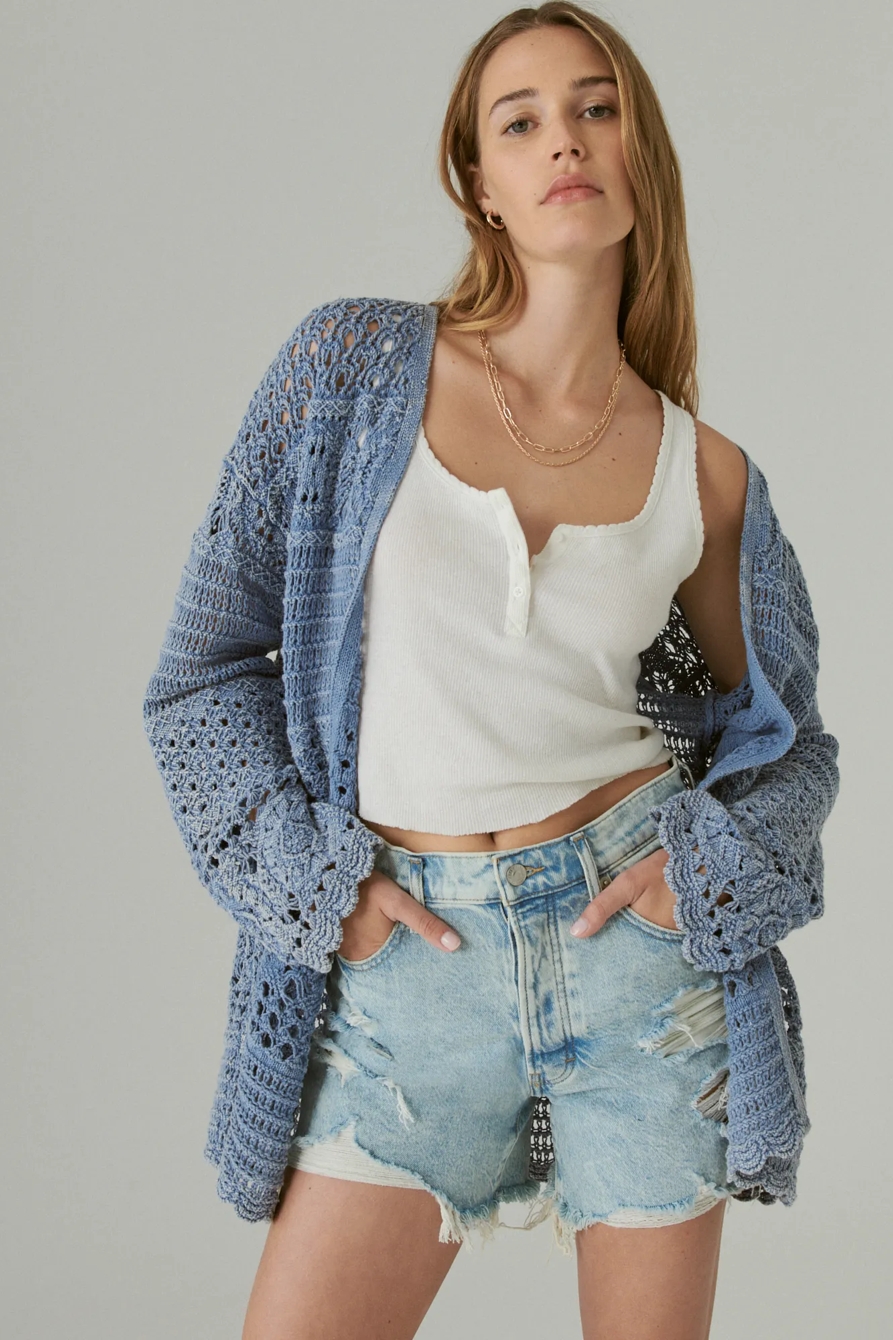 OPEN CROCHET CARDIGAN, image 2