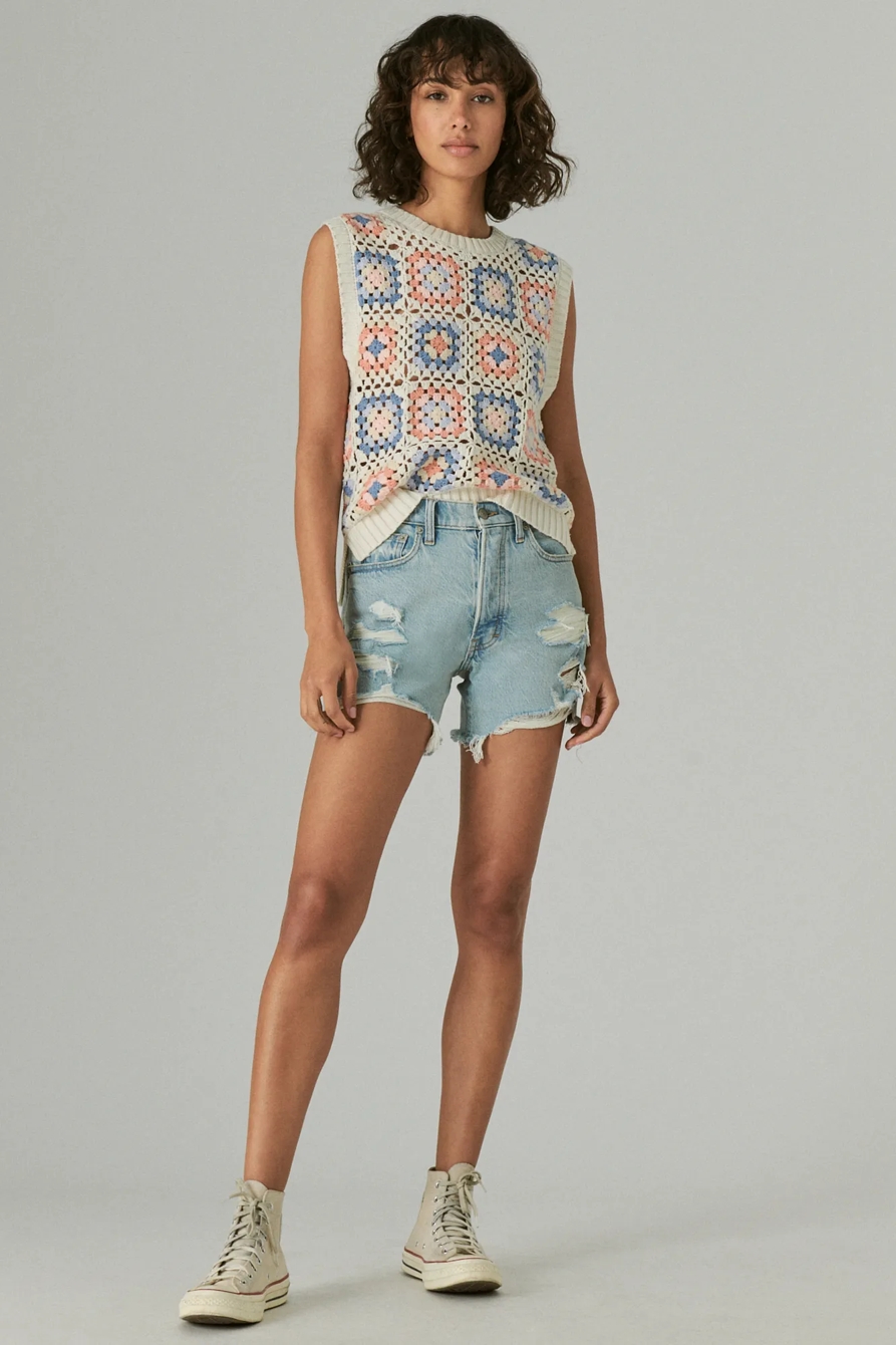 CROCHET GEO SWEATER TANK, image 2