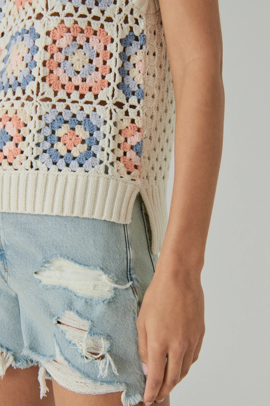 CROCHET GEO SWEATER TANK, image 5