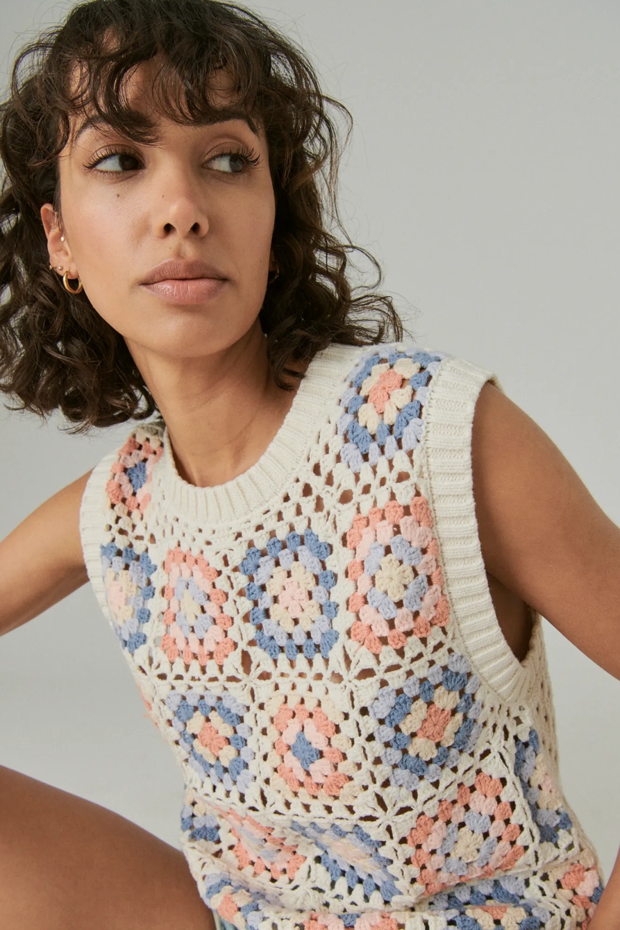 CROCHET GEO SWEATER TANK, image 6