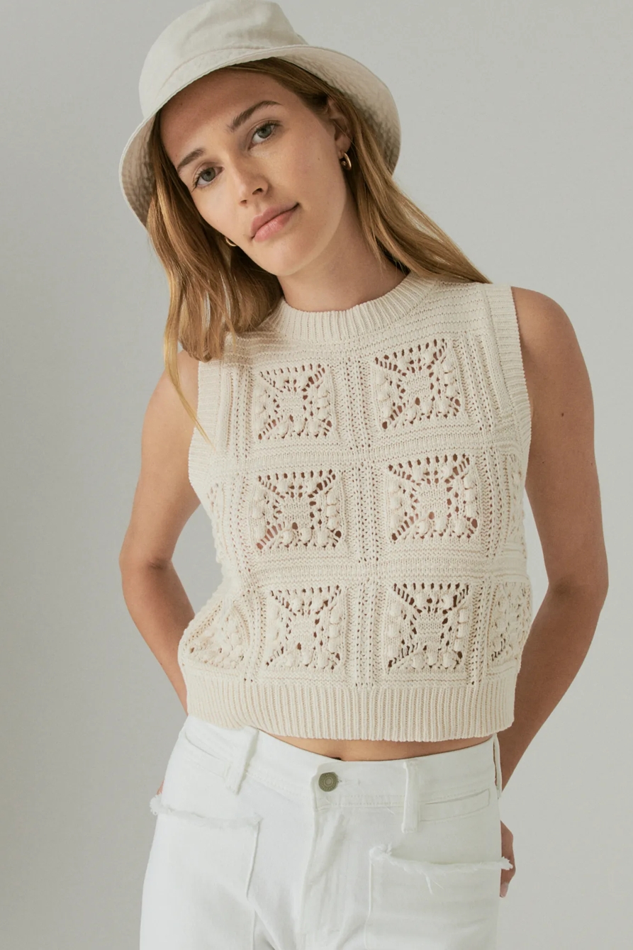 KNIT SWEATER VEST, image 2