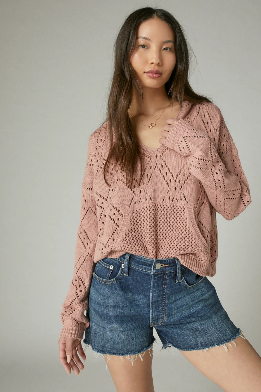 POINTELLE HOODED PULLOVER, image 2