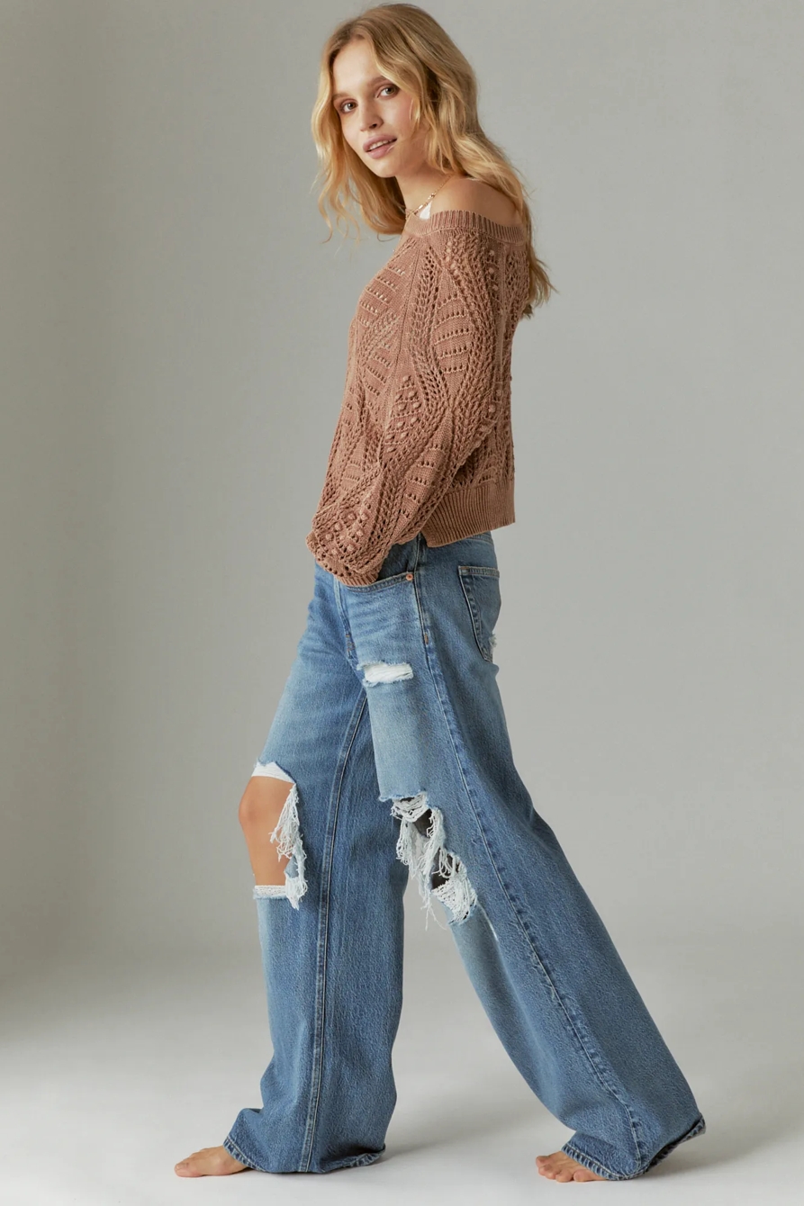 OPEN STITCH PULLOVER SWEATER, image 4