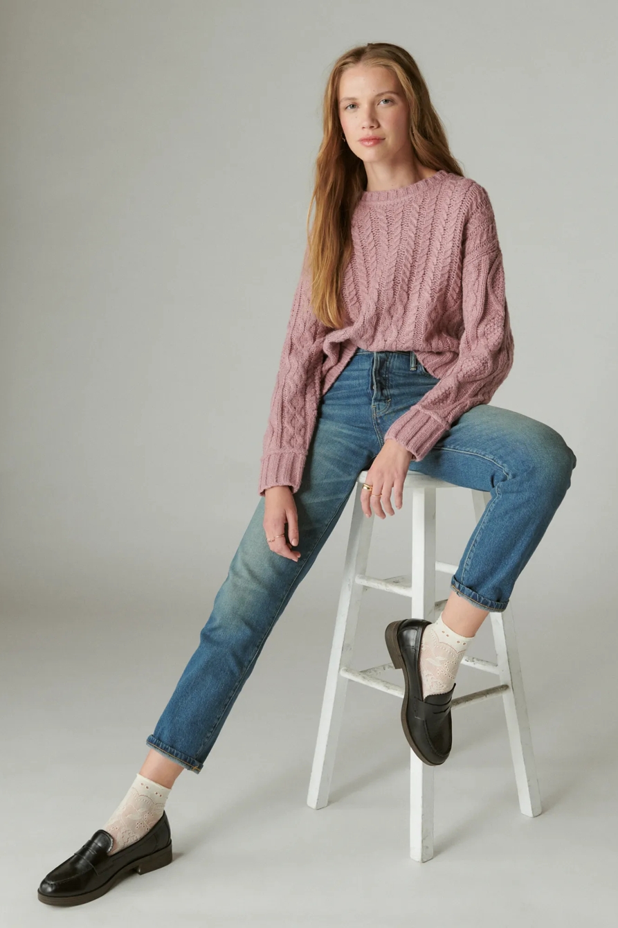 CABLE CREW SWEATER, image 2