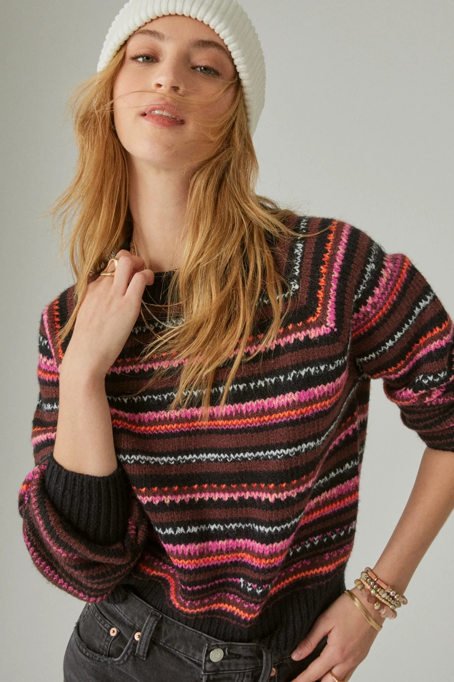 SPACEDYE CREW SWEATER, image 1