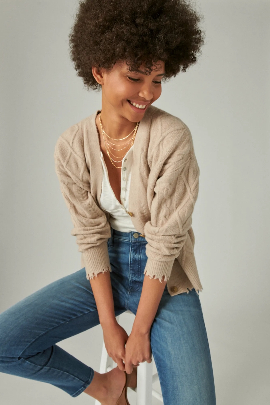 CABLE CARDIGAN, image 1