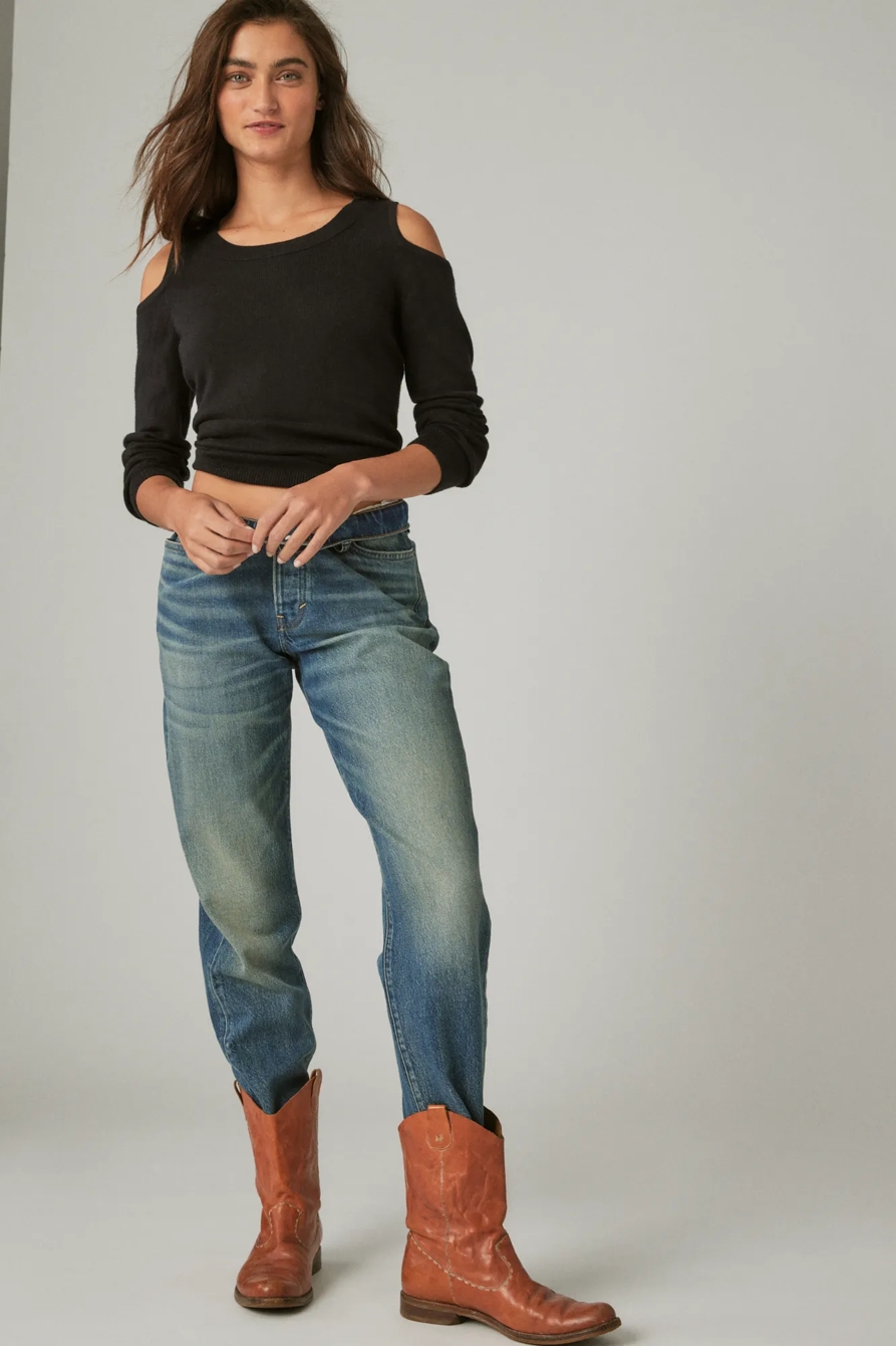 CLOUD SOFT COLD SHOULDER SWEATER, image 3