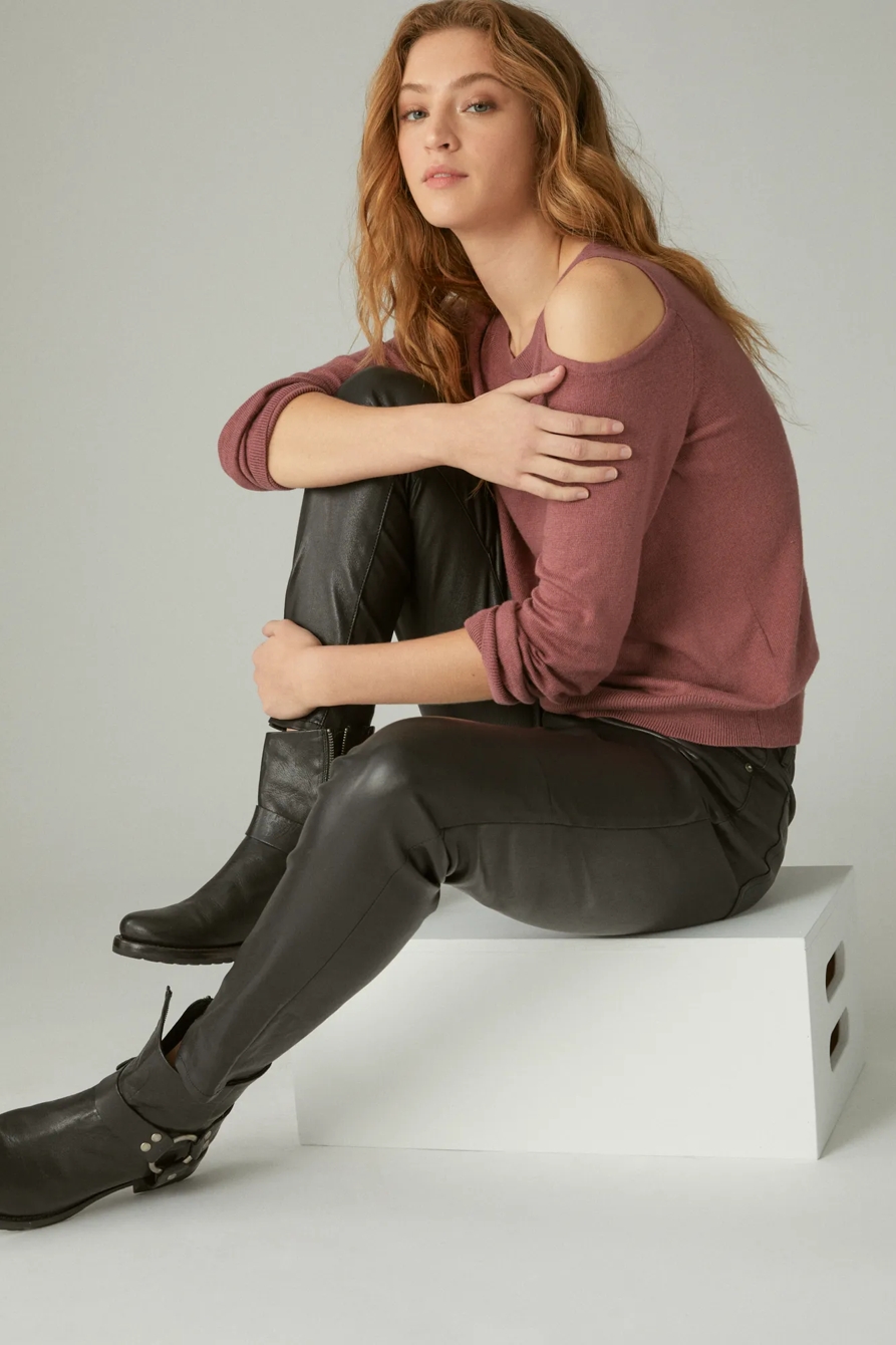 CLOUD SOFT COLD SHOULDER SWEATER, image 4