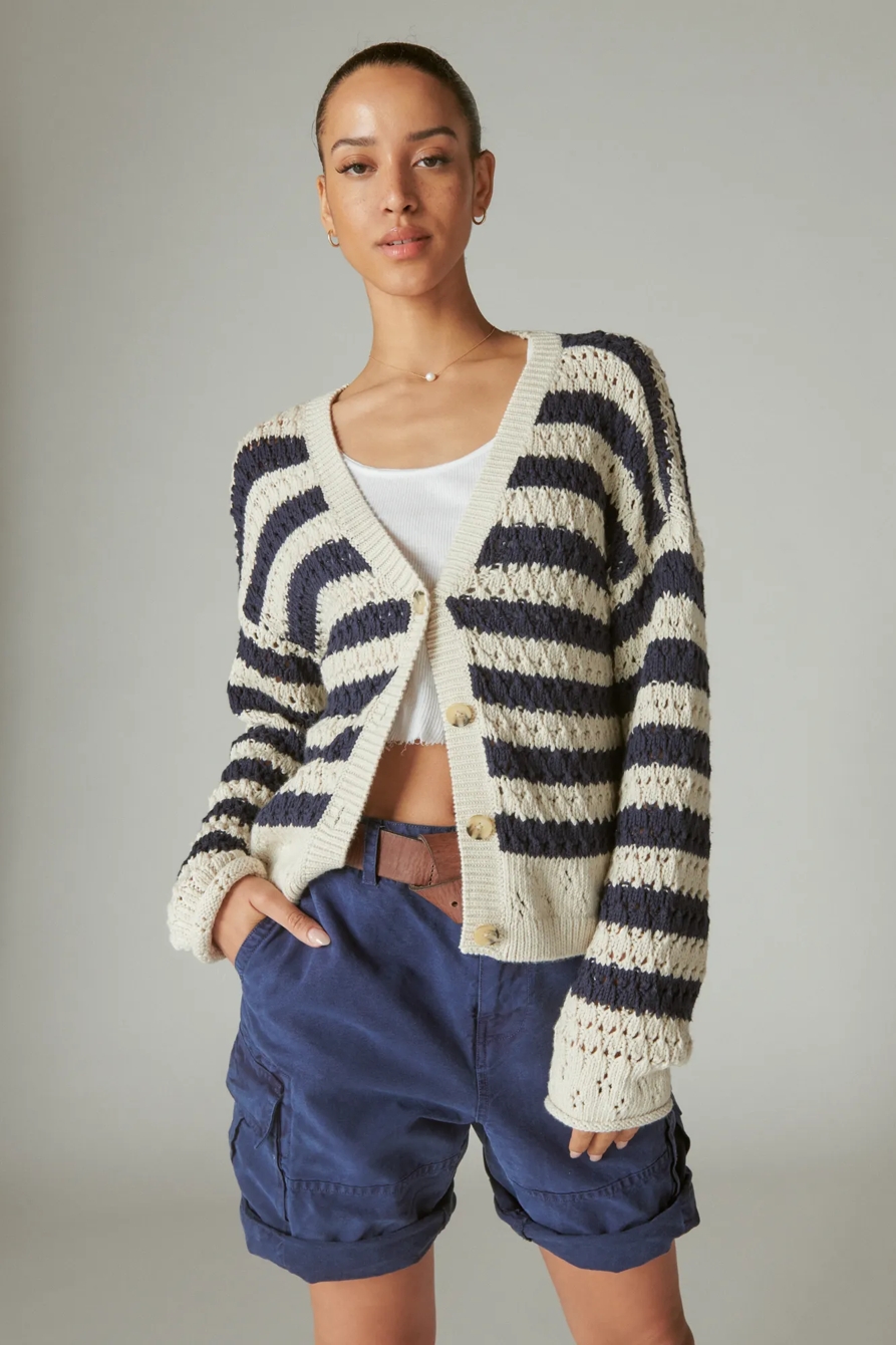 BUTTON FRONT KNIT CARDIGAN, image 3