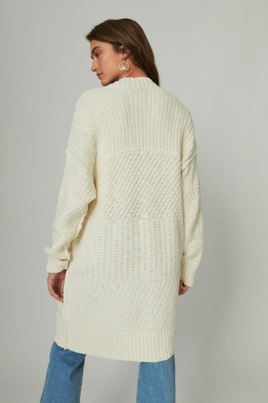 LONG TEXTURED CARDIGAN, image 3