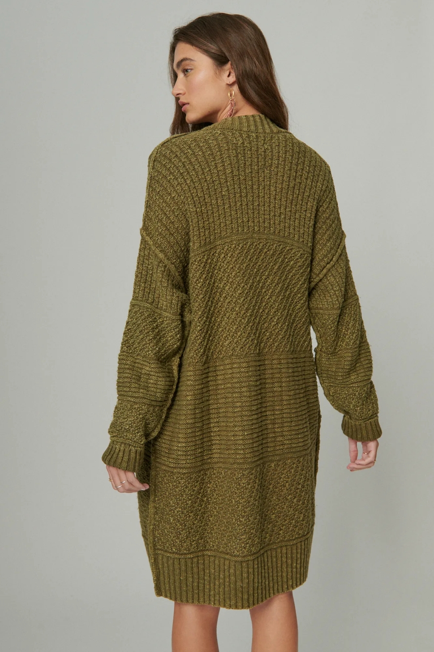 TWRHLL by Christie Brinkley Long Sweater Knit Cardigan
