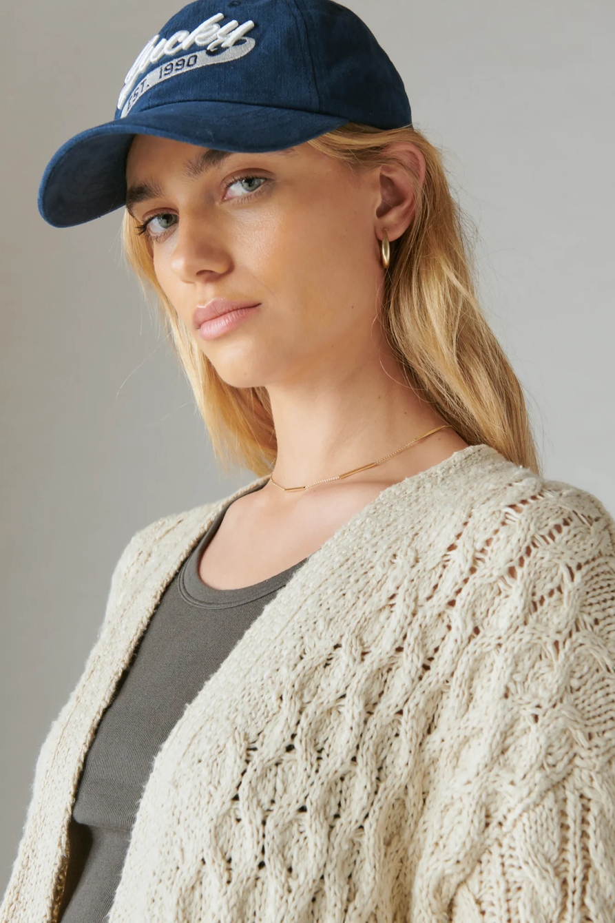 MIXED CABLE CARDIGAN, image 4