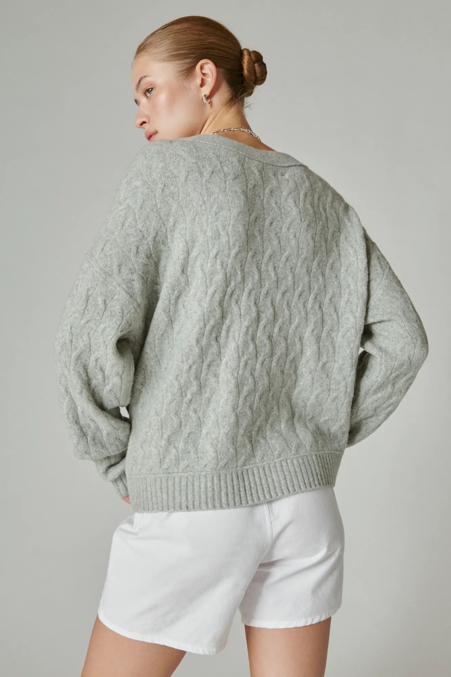 COZY CABLE STITCH CARDIGAN, image 3