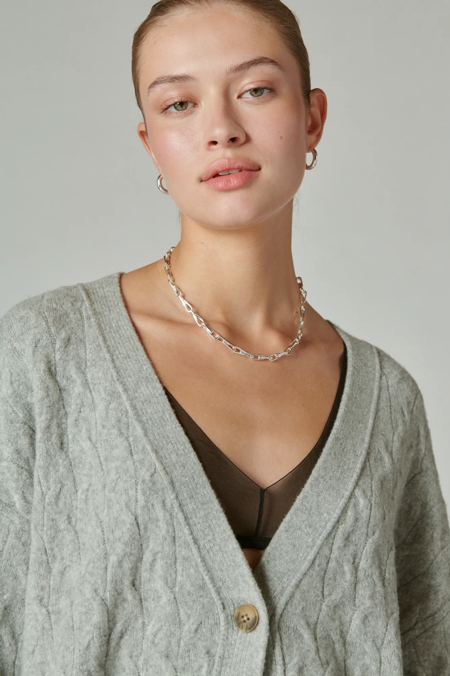 COZY CABLE STITCH CARDIGAN, image 4